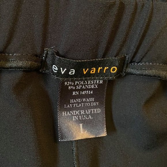 Eva Varro Sheer Drawstring Jogger Pant Size L Black - Picture 3 of 8